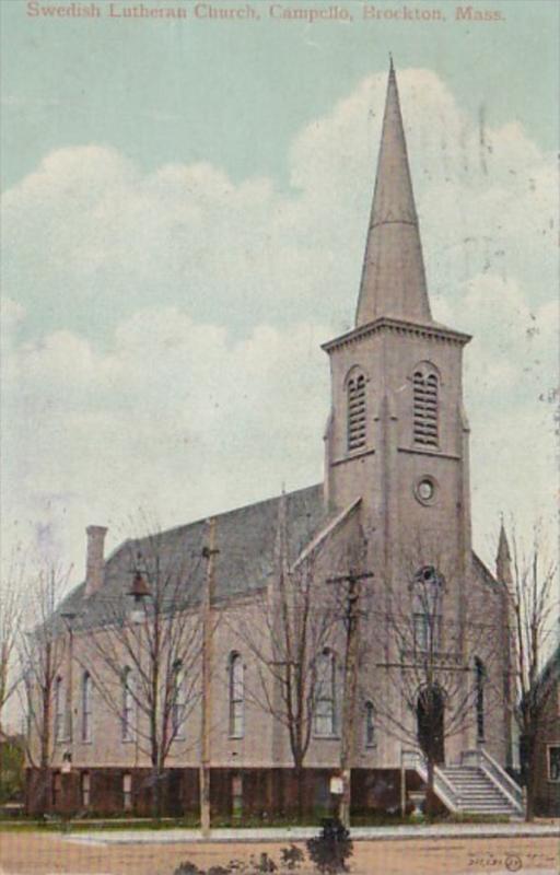 Massachusetts Brockton Swedish Lutheran Church Campello 1911