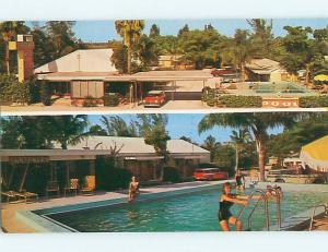 Unused Pre-1980 BATHING BEAUTY AT SCHAFFNER MOTEL Ft. Fort Pierce FL u6337@