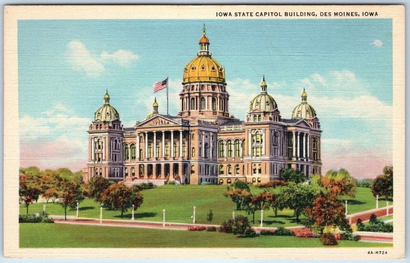 1934 Des Moines, IA Iowa State Capitol Renaissance Revival John Cochrane PC A251