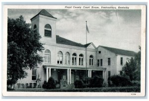 c1920's Floyd County Court House Building Tower Prestonsburg Kentucky Postcard