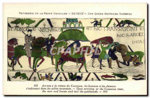 Old Postcard Bayeux Tapestry De La Reine Mathilde Arrives to the river Couesnon