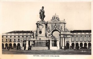 Lot 38 portugal lisbon black horse square lisboa real photo