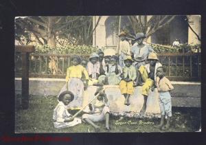 VINTAGE BLACK AMERICANA SUGAR CANE GRINDERS NEGRO WORKERS 