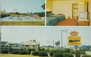 WHEELING, West Virginia, 1950-60s ; Best Western Motel & SHELL Gas Station