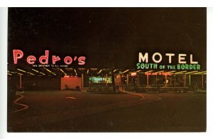 SC - Dillon. South of the Border. Pedro's Motel at Night