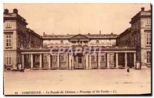 Old Postcard Compiegne The Facade du Chateau