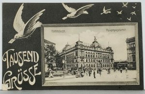 Germany Main Offices Building Hannover 1907 Postcard K10