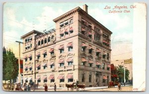 Los Angeles~California Club at 5th & Hill Streets~Undertakers Behind~1909 PCK  