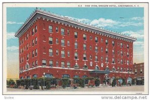 Side View, Oregon Hotel, Greenwood, South Carolina, PU-1936