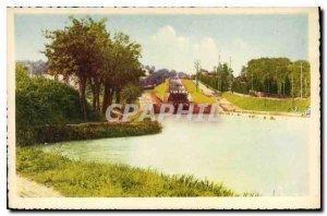 Old Postcard Beziers The 9 locks