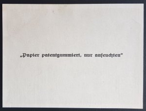 THIRD REICH ORIGINAL PROPAGANDA LABEL WINTER RELIEF FUND 1937/38