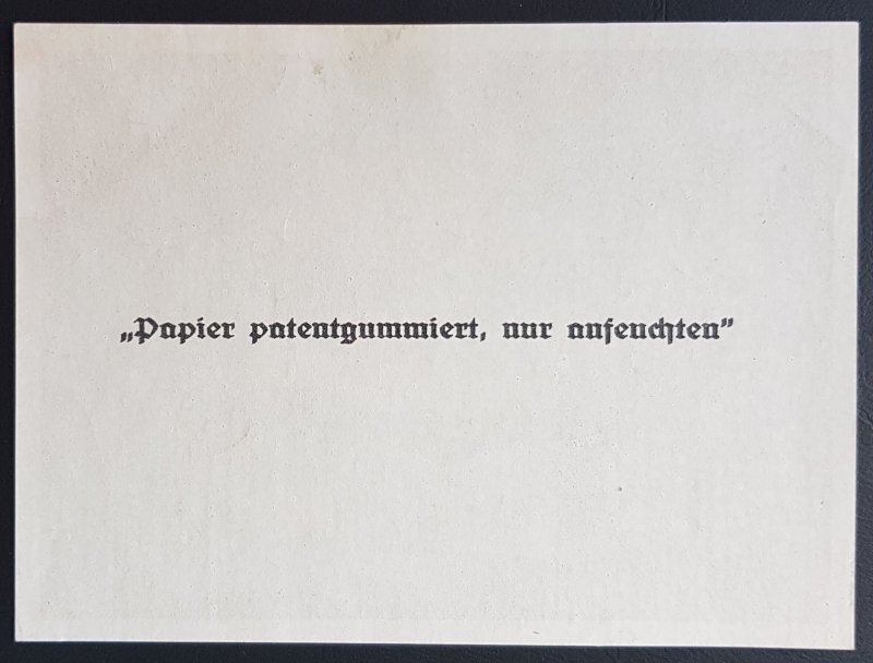 THIRD REICH ORIGINAL PROPAGANDA LABEL WINTER RELIEF FUND 1937/38