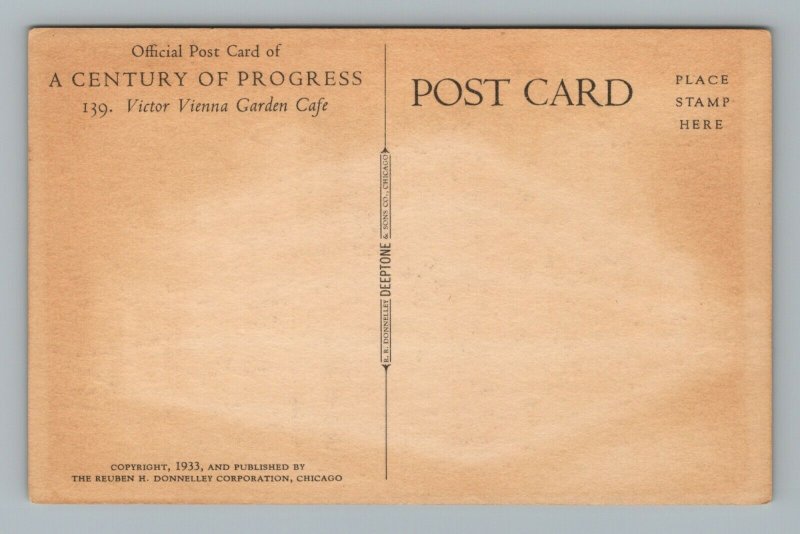 Victor Vienna Garden Cafe, A Century of Progress, Chicago, Illinois