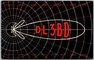 1978 QSL Radio Card Code DL3BD Germany Amateur Station Postcard