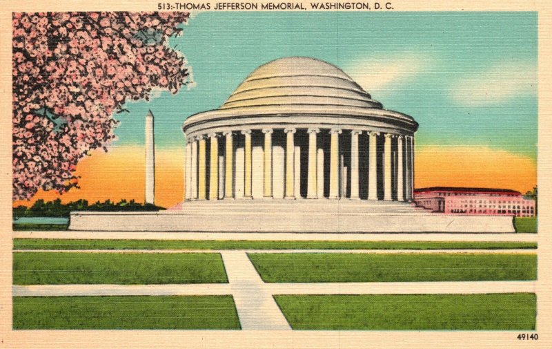 Vintage Postcard How Much Is Jefferson Memorial John Russell Pope Washington DC