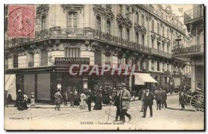 Angers Old Postcard Carrefour Bernard Rameau Arthuis Tournerie