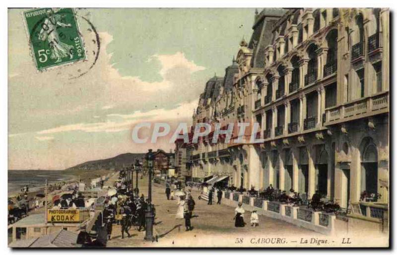 Cabourg Old Postcard The dam