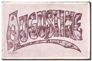 Old Postcard Fancy Surname Augustine