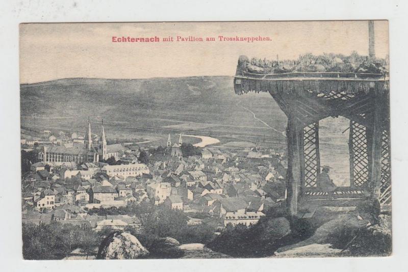 Luxembourg CPA Echternach mit Pavillon am Trosskneppehen (c3902) 