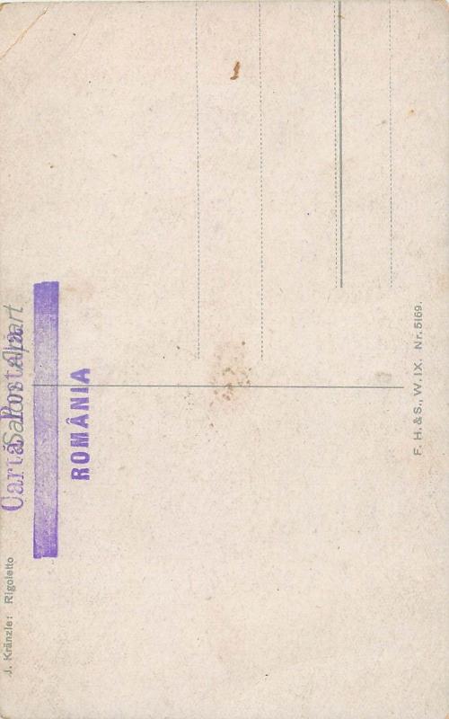 J. Kranzie - Rigoletto vintage art postcard