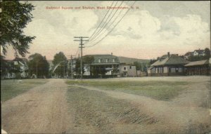 West Stewartstown NH RR Train Station Depot c1910 Postcard