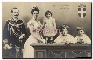 Postcard Old Famiglia Reale Italiana