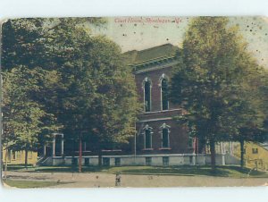 Divided-back COURTHOUSE SCENE Skowhegan - Near Waterville Maine ME AF0157