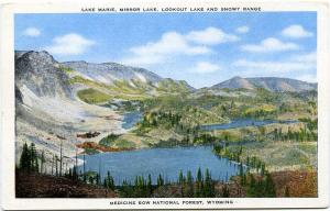 Lake Marie Mirror Lake Lookout Lake Medicine Bow National Forest - Wyoming - WB