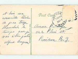 Divided-Back PARK SCENE Holyoke Massachusetts MA hk7780