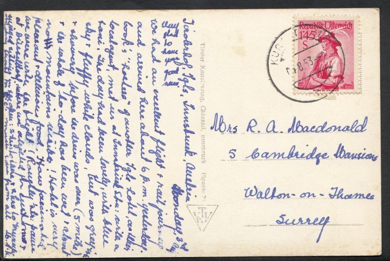 Austria Postcard - Igis in Tirol 900m - BR194