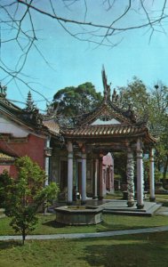 Vintage Postcard The Wu Feng Temple at Chiayi Southern Taiwan