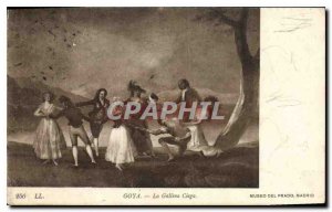 Old Postcard Goya La Gallina Ciega Prado Madrid