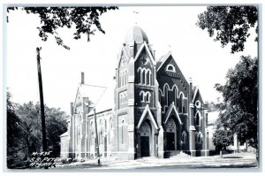 Atlantic Iowa IA RPPC Photo Postcard St. Peter & Paul Church c1940's Vintage