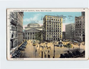 Postcard Place D'Armes, Montreal, Canada