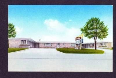 WI Lakeside Motel Front St ASHLAND WISCONSIN POSTCARD