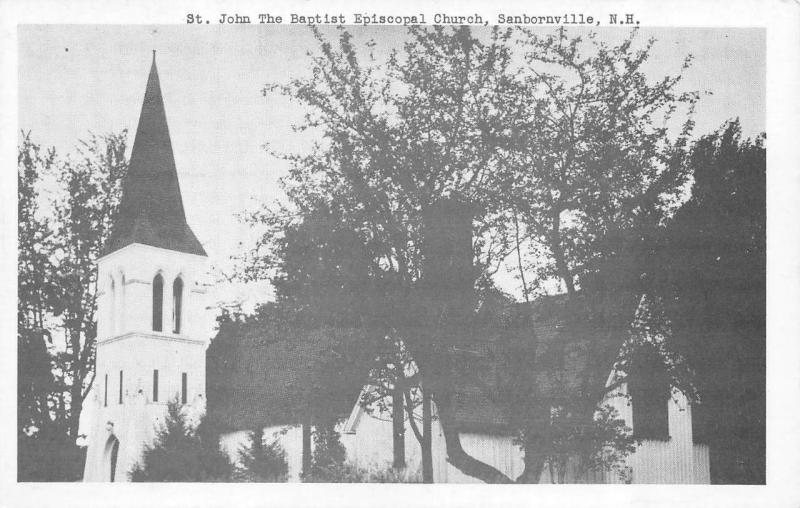 SANBORNVILLE, NH New Hampshire  ST JOHN THE BAPTIST EPISCOPAL CHURCH  Postcard