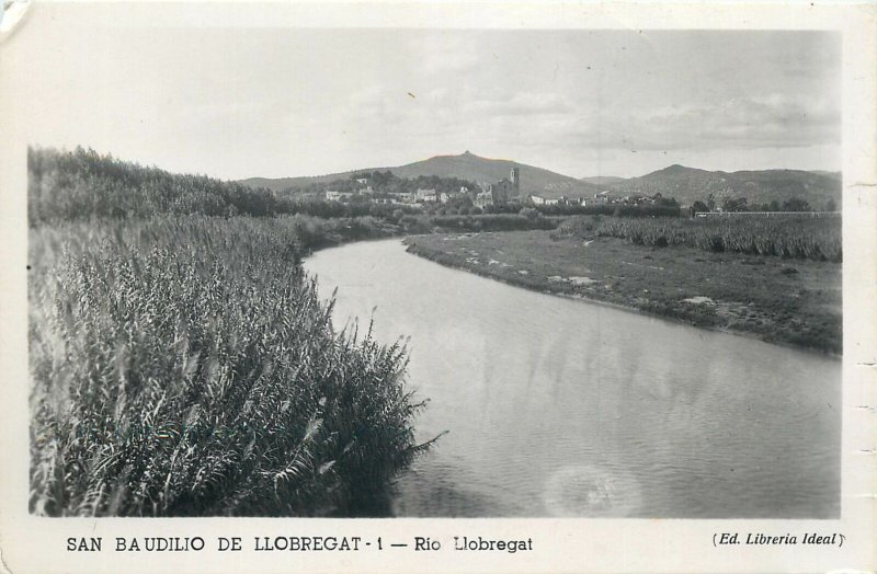 Spain San baudilio de llobregat rio llobregat  Postcard
