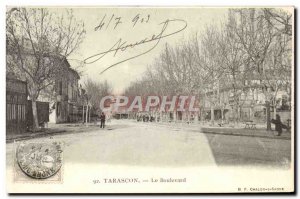 Old Postcard Tarascon Boulevard