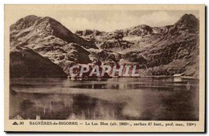 Bagneres de Bigorre Old Postcard Blue Lake