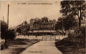 CPA REIMS Jardin Colbert vers l'Hotel Continental (490620)