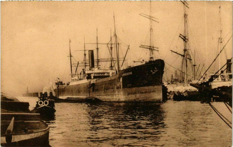 CPA AK Steamer Ingeborg - Segelschiffhafen - Hamburg SHIPS (911939)