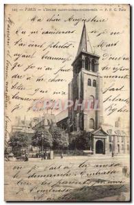 Paris Old Postcard Church of Saint Germain des PRes