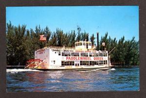 FL Paddlewheel Queen Cruise Boat FT Fort LAUDERDALE FLORIDA Postcard