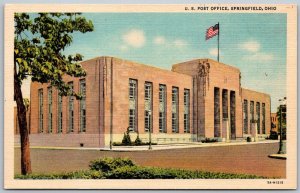 Springfield Ohio 1940s Postcard US Post Office