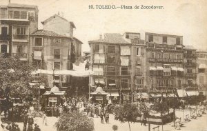 Spain Toledo Plaza de Zocodover vintage postcard