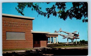 POPLAR, Wisconsin WI ~ P-38 Airplane MAJOR RICHARD BONG MEMORIAL c1960s Postcard