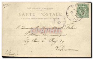 Old Postcard Fancy transparent map Paris Concorde Square