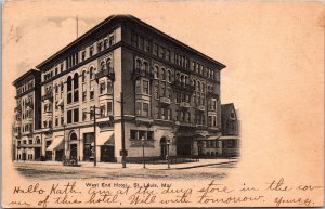 Postcard West End Hotel in St. Louis, Missouri