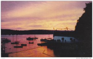 Sunset on the North West Arm , HALIFAX , Nova Scotia, Canada , PU-1966