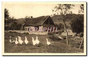 Old Postcard En Morvan Chaumiere Morvandelle